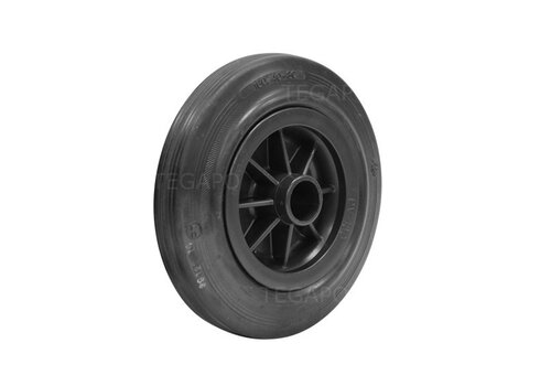 Rubber wiel 160mm 3KO asgat 23mm 