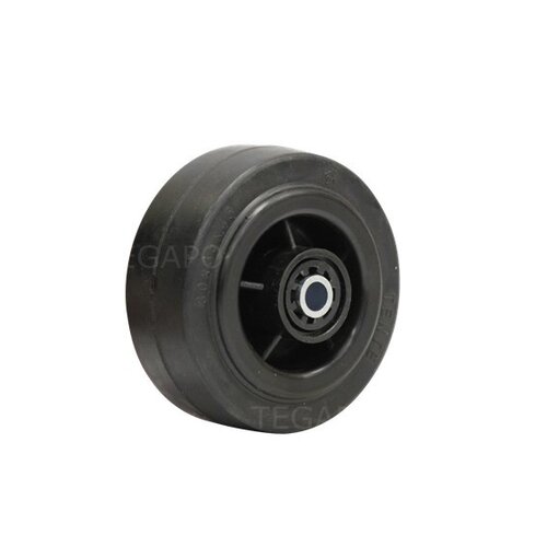 Rubber wiel 80mm 3KO rollager asgat 8mm 