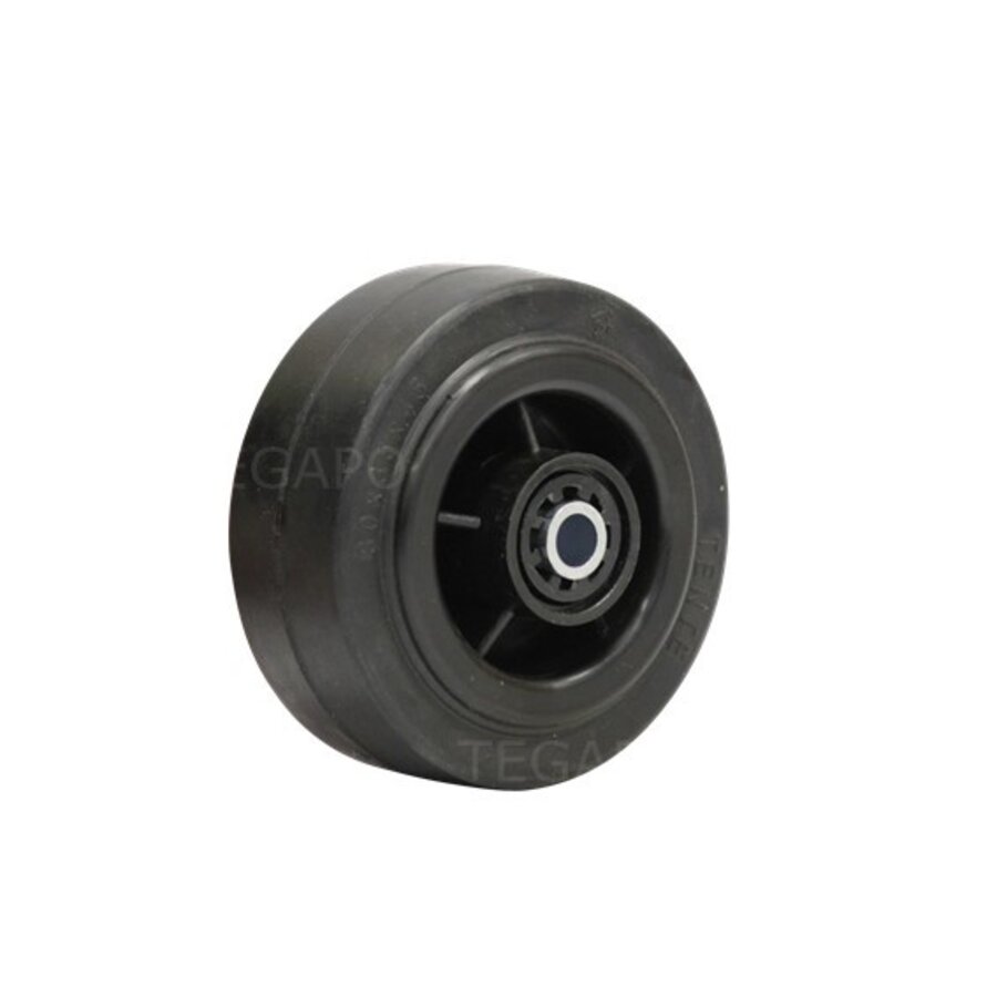 Rubber wiel 80mm 3KO rollager asgat 8mm-1