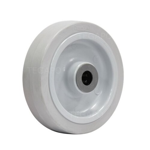 Elastisch rubber wiel 160mm 3KO rollager asgat 20mm 