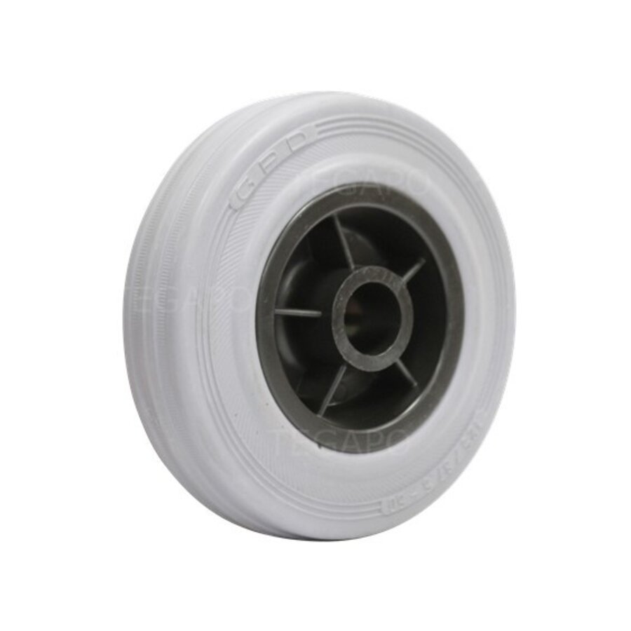 Rubber indoor wiel 125mm 3KO asgat 20mm-1