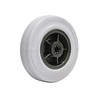 Rubber indoor wiel 125mm 3KO rollager asgat 12mm