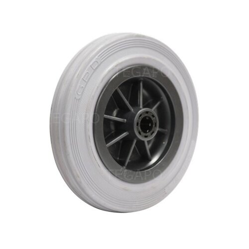 Rubber indoor wiel 160mm 3KO rollager asgat 15mm 