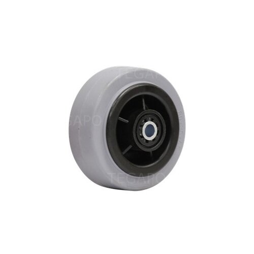 Rubber indoor wiel 80mm 3KO rollager asgat 8mm 