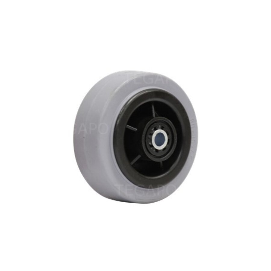 Rubber indoor wiel 80mm 3KO rollager asgat 8mm-1