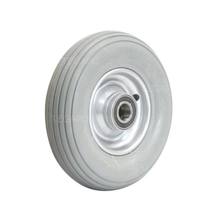 TENTE PU band 200mm metaal grijs asgat 20mm-2