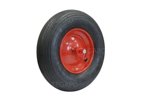 STAX kruiwagenwiel luchtband lijnprofiel met as 150mm 