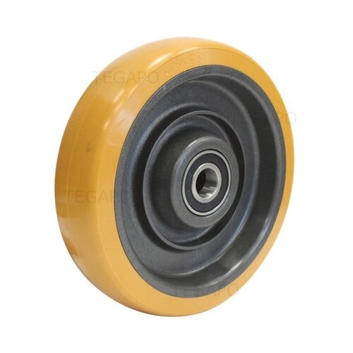 Polyurethaan 200mm wiel asgat 20mm naaflengte 50mm 
