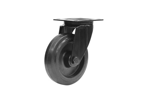 Zwenkwiel 125mm zwart Pro editie 