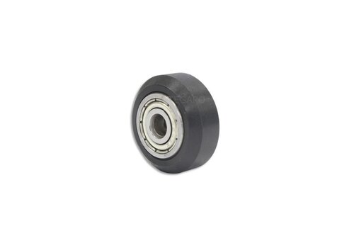 Geleidewiel POM 24x11mm asgat 5mm  Geleidewiel POM 24x11mm asgat 5mm