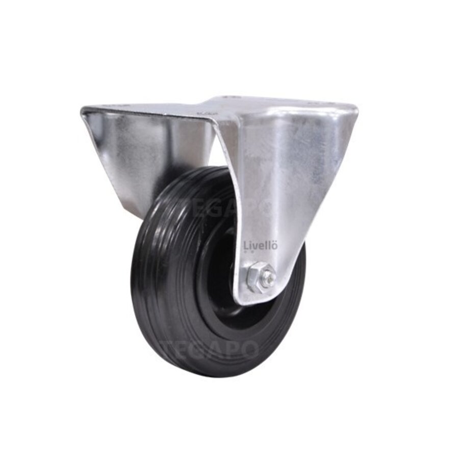 EdelRader bokwiel rubber 100mm 2KO plaat-1