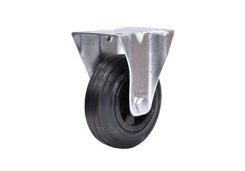 EdelRader bokwiel rubber 125mm 2KO plaat 