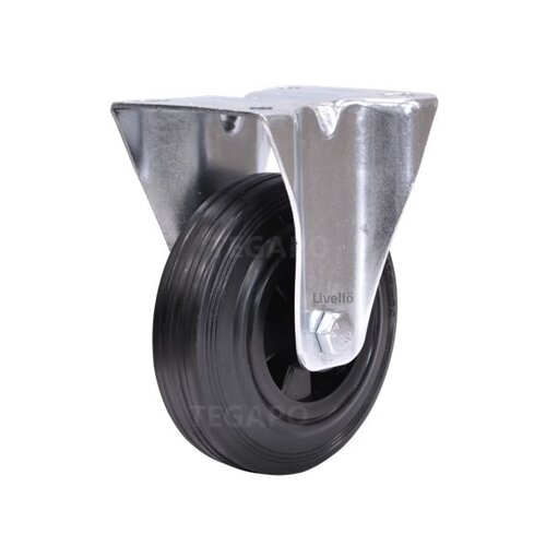 EdelRader bokwiel rubber 125mm 2KO plaat 