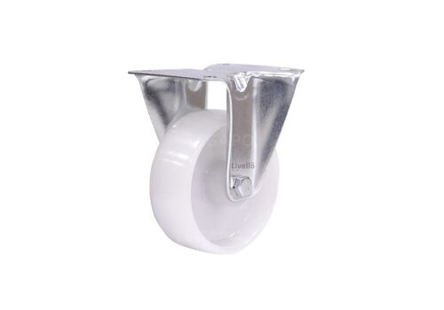 Livellö bokwiel nylon 100 2NO plaat 