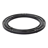 Draaikrans zwart kunststof 23cm