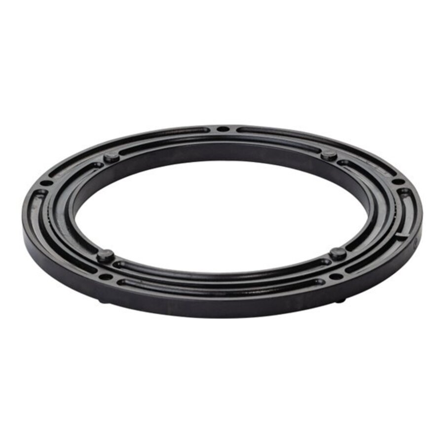 Draaikrans zwart kunststof 23cm-1