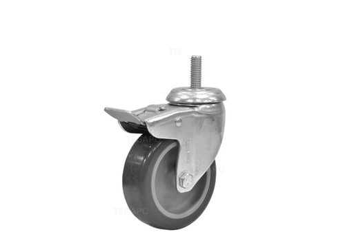 Zwenkwiel 75 verzinkt 1PU M6x14mm met rem 