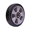 Palletwagen stuurwiel rubber aluminium 180mm