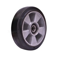 thumb-Palletwagen stuurwiel rubber aluminium 180mm-2