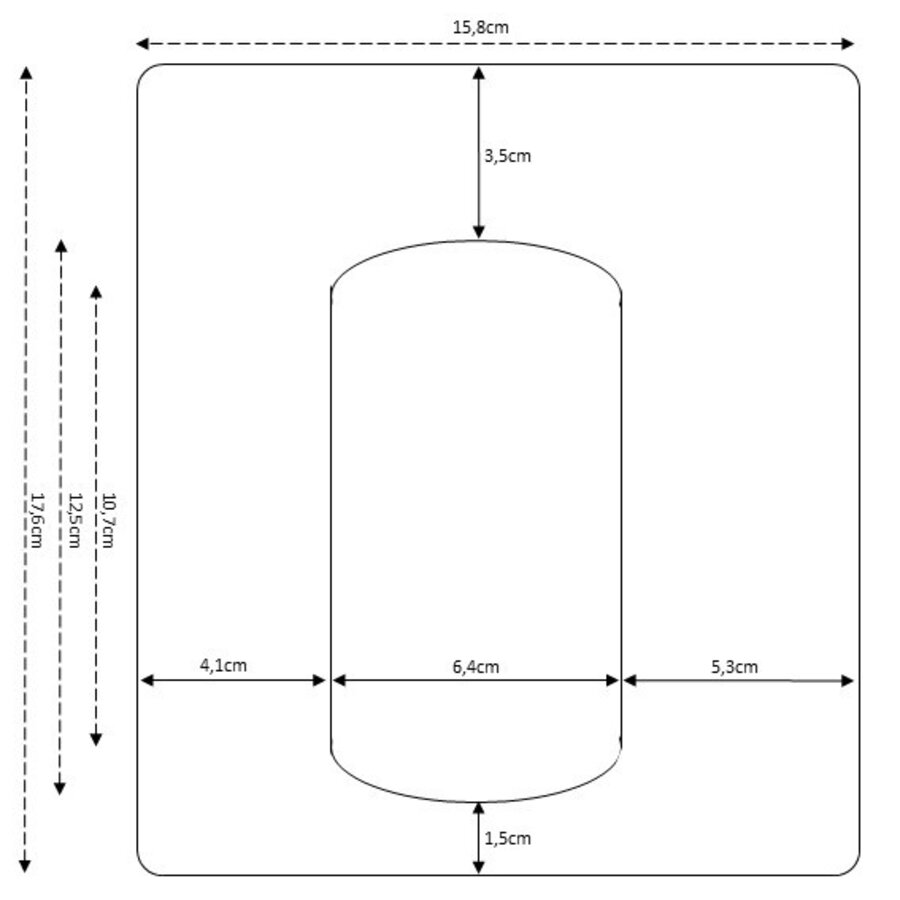 Opvulplaat ISO sets 176x158x5mm-2