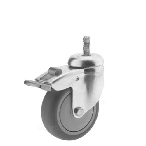 Zwenkwiel 75 verzinkt 2TPKO M6x17mm met rem 