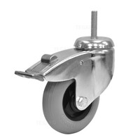 Zwenkwiel unilast rubber 100 3KS M8x32mm met rem