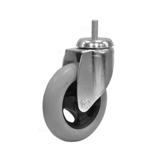 Zwenkwiel unilast rubber 125 3KS M6x15mm 