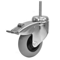 Zwenkwiel unilast rubber 100 3KS M10x52mm met rem