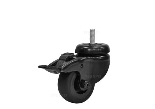 Zwenkwiel 50 black line 2TP M6x16mm met rem 