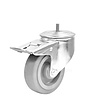 Zwenkwiel elastisch rubber 100 3KO M10x15mm met rem