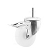 Zwenkwiel nylon 100 3NO M8x30mm met rem