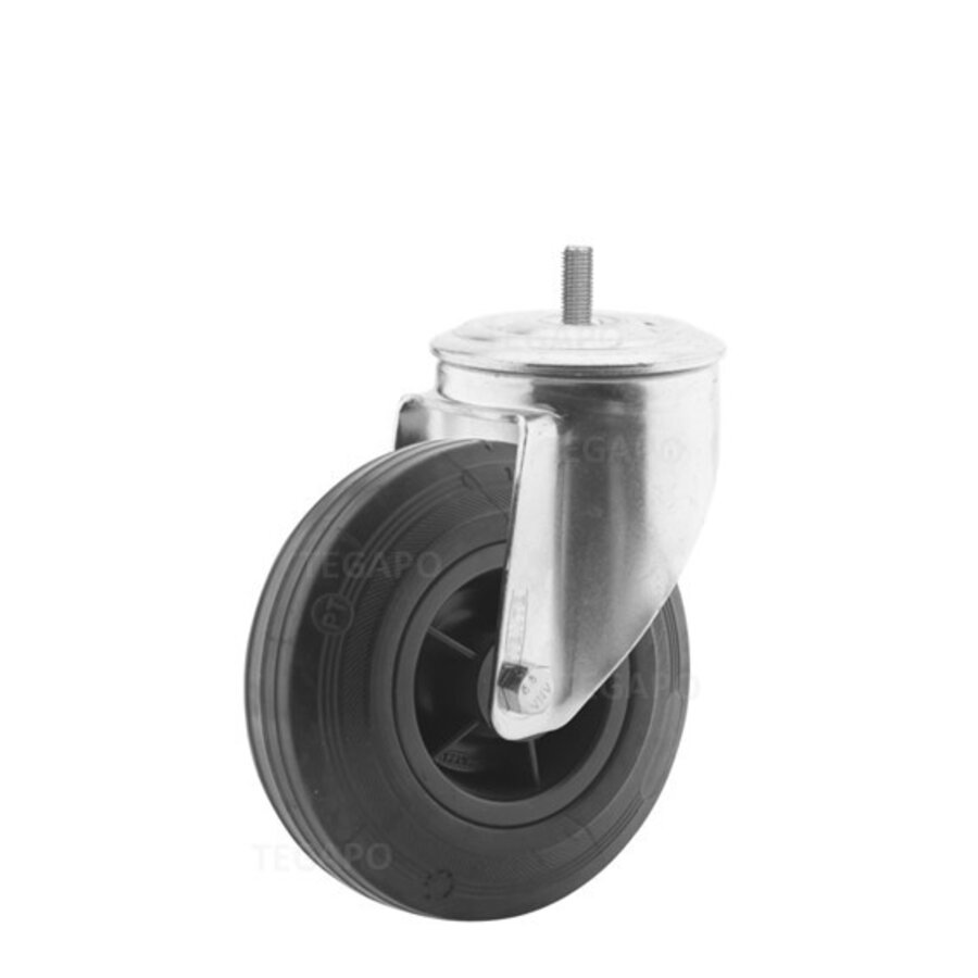 Zwenkwiel rubber 125 3KO M8x15mm-1