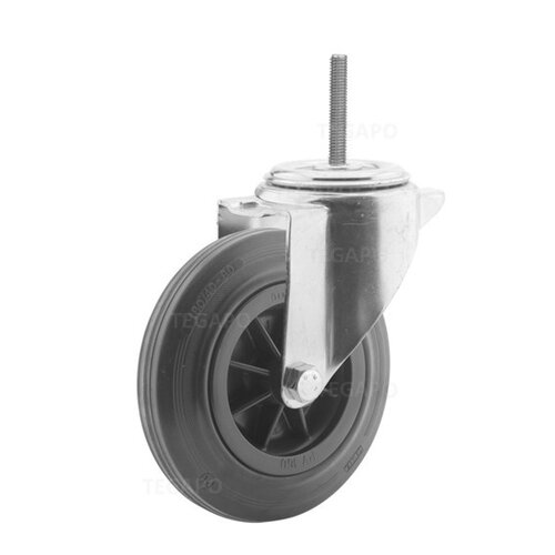 Zwenkwiel rubber 160 3KO M8x20mm 