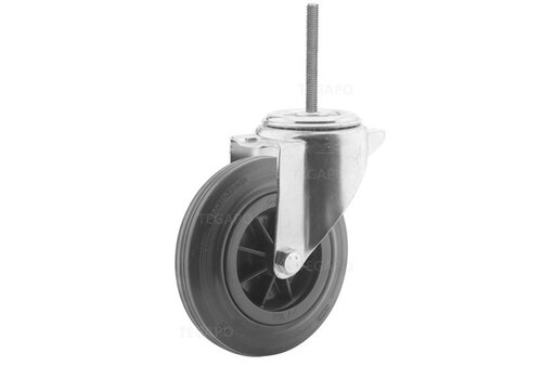 Zwenkwiel rubber 160 3KO M8x40mm 