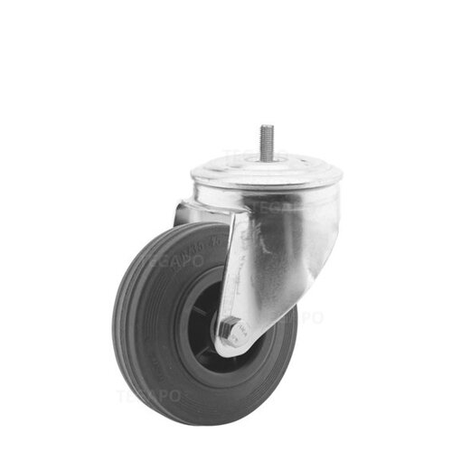 Zwenkwiel rubber 100 3KO M10x15mm  Zwenkwiel rubber 100 3KO M10x15mm