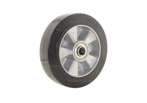 TENTE wiel rubber 200 5SO asgat 12mm 