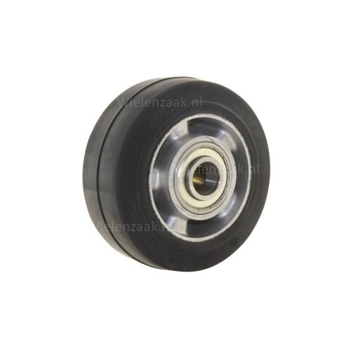 TENTE wiel rubber 125 5SO asgat 12mm 