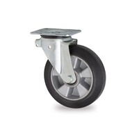 thumb-LIVELLO zwenkwiel rubber 160 5SO plaat-1