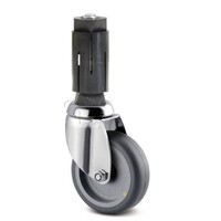 TENTE zwenkwiel RVS 75 7TP ronde buis 19-21,5mm