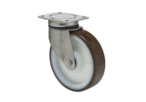 CSN zwaarlast zwenkwiel 8NOP RVS 100mm 