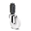 TENTE Zwenkwiel RVS 100 nylon NO vierkante koker 36-40mm