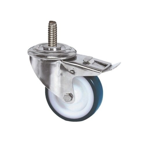 Zwenkwiel RVS 100 nylon NOC M8x35 met rem 