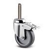Zwenkwiel RVS 75 7TP M6x65 met rem
