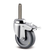 Zwenkwiel RVS 75 7TP M6x65 met rem