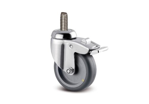 Zwenkwiel RVS 75 7TP M8x35 met rem 