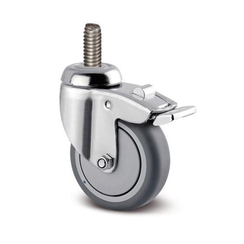 Zwenkwiel RVS 75 7TPKO M8x35 met rem 