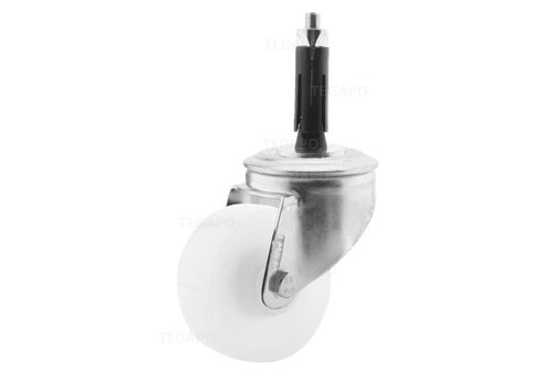 Zwenkwiel nylon 80 3NO ronde buis 19-21,5mm 