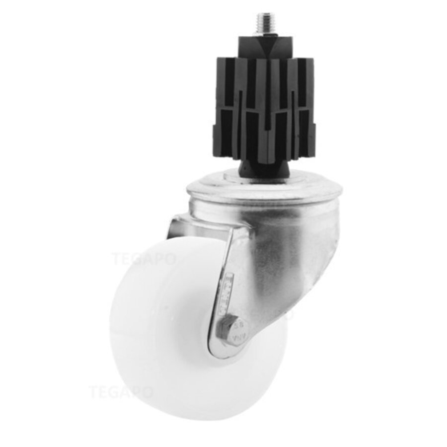 Zwenkwiel nylon 80 3NO vierkante koker 36-40mm-1