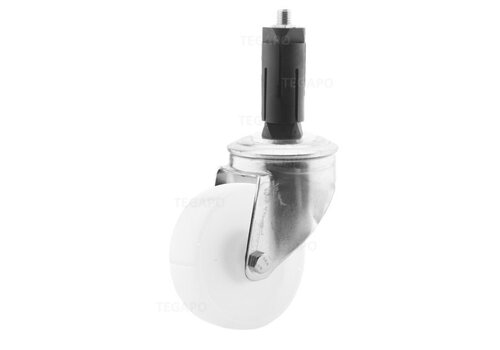 Zwenkwiel nylon 100 3NO ronde buis 31-35mm 