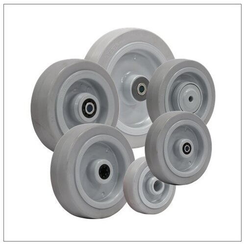 Elastisch rubber wielen grijs